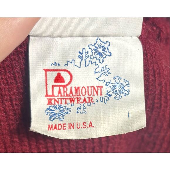 Vintage Iowa State Cyclones Scarf Scarve By Paramount Knitwear Red - Picture 6 of 8